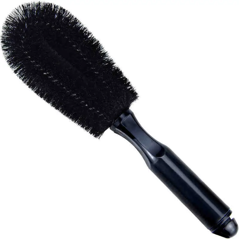 Black Hair Brush for Car Tire Cleaning - Image 3