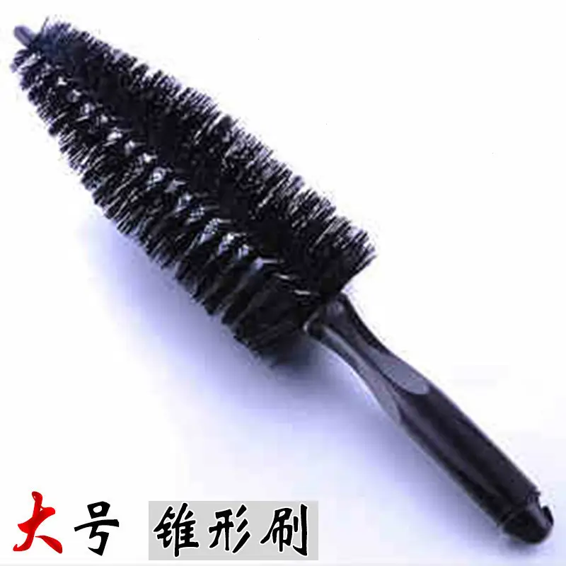 Black Hair Brush for Car Tire Cleaning - Image 4
