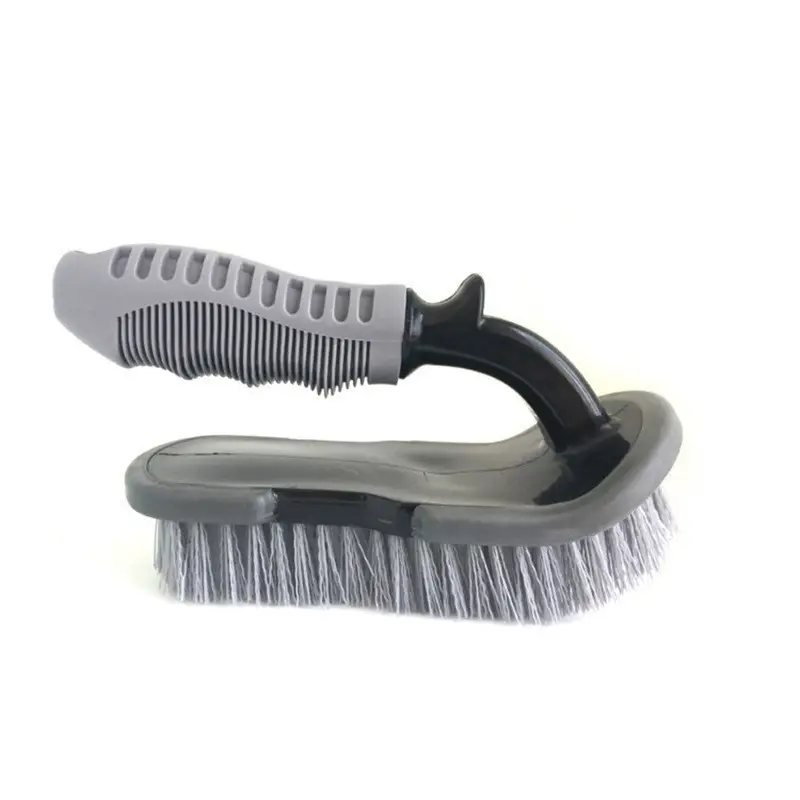 Black Hair Brush for Car Tire Cleaning - Image 5