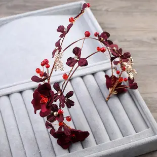 Rustic Rose Gold Crystal Hair Comb for Bridal Wear — feature 31