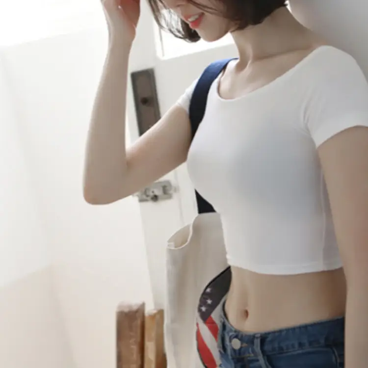 Women's Summer T-Shirt Black White Grey Yellow Short Sleeve - Image 8