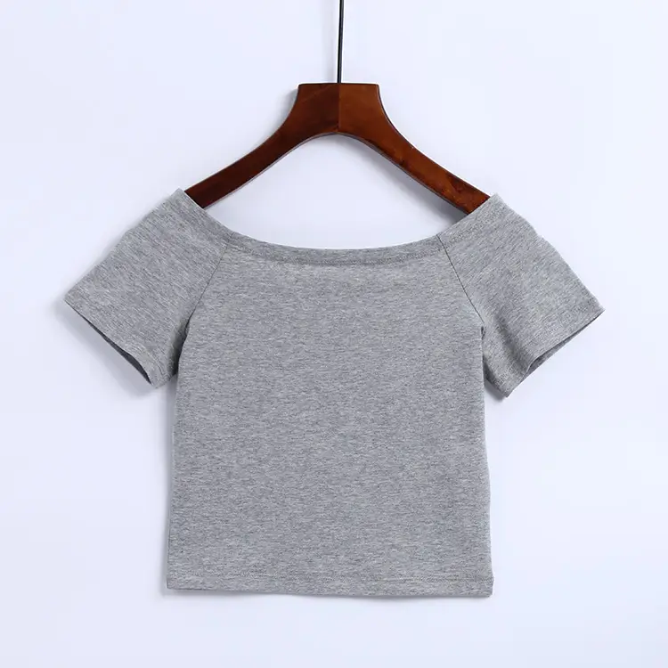 Women's Summer T-Shirt Black White Grey Yellow Short Sleeve - Image 2