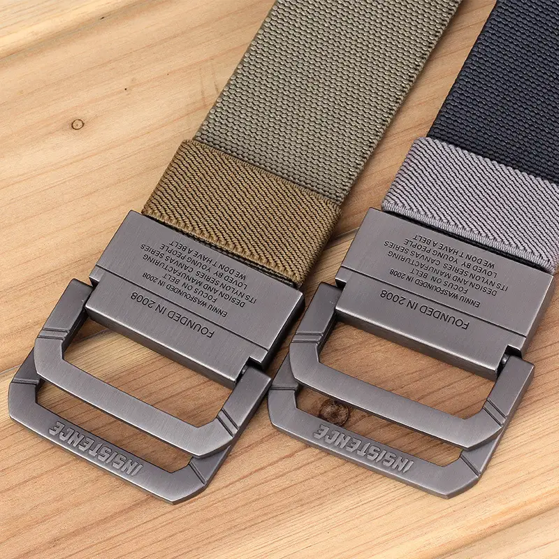 Ennius Double Loop Nylon Belt Blue Men's Tactical Outdoor