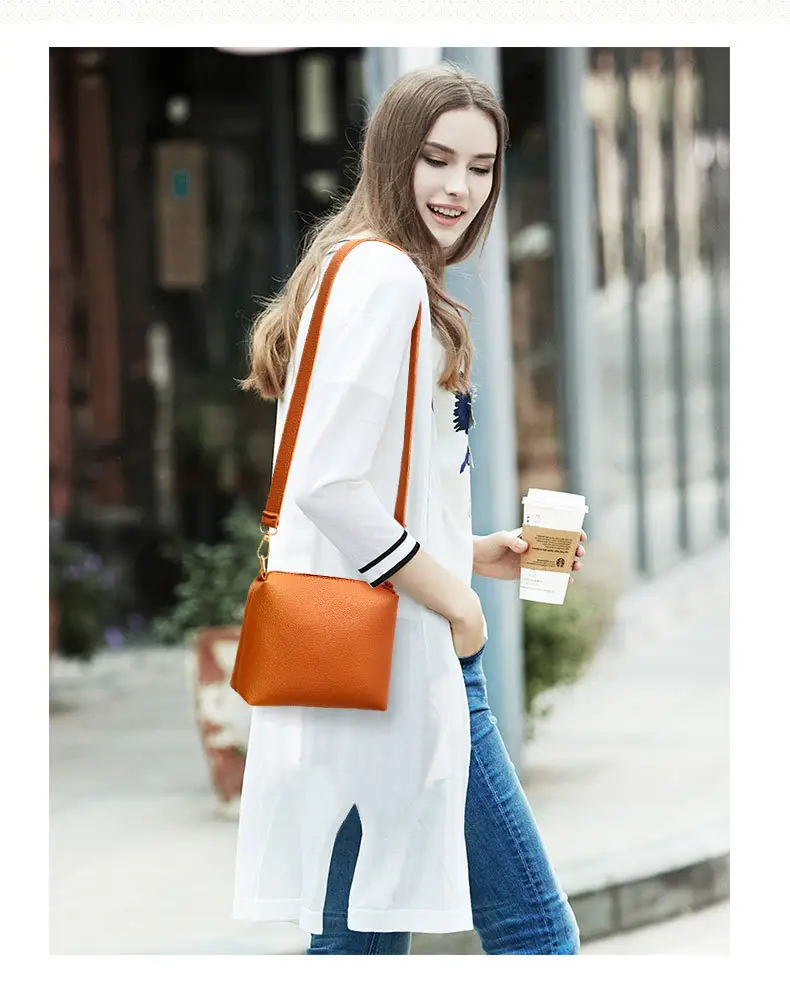 2025 New Korean Style All-match Litchi Pattern Open Portable Shoulder Bag Women's Bag Four-piece Set Women's Bag for Foreign Trade — feature 15