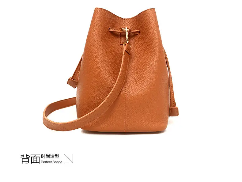 2025 New Korean Style All-match Litchi Pattern Open Portable Shoulder Bag Women's Bag Four-piece Set Women's Bag for Foreign Trade — feature 24
