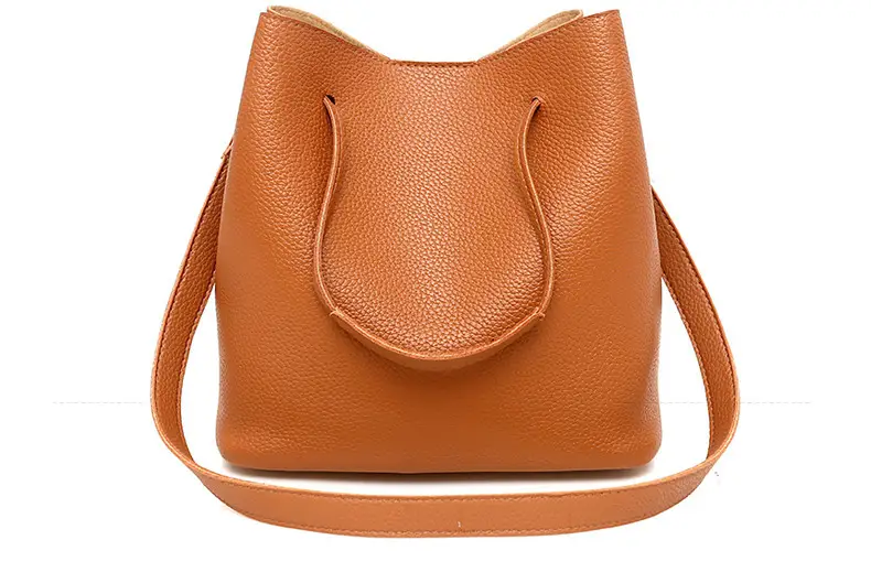 2025 New Korean Style All-match Litchi Pattern Open Portable Shoulder Bag Women's Bag Four-piece Set Women's Bag for Foreign Trade — feature 25