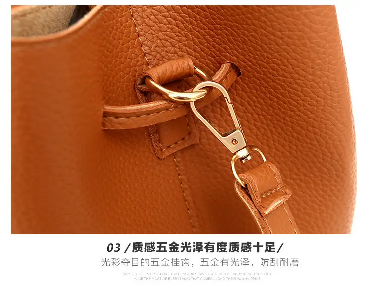 2025 New Korean Style All-match Litchi Pattern Open Portable Shoulder Bag Women's Bag Four-piece Set Women's Bag for Foreign Trade — feature 27