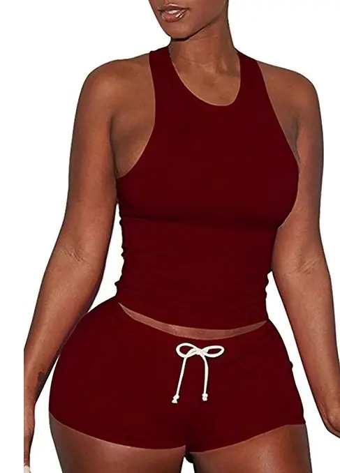2025 Black Camisole Two-Piece Set Off-Shoulder Slimming