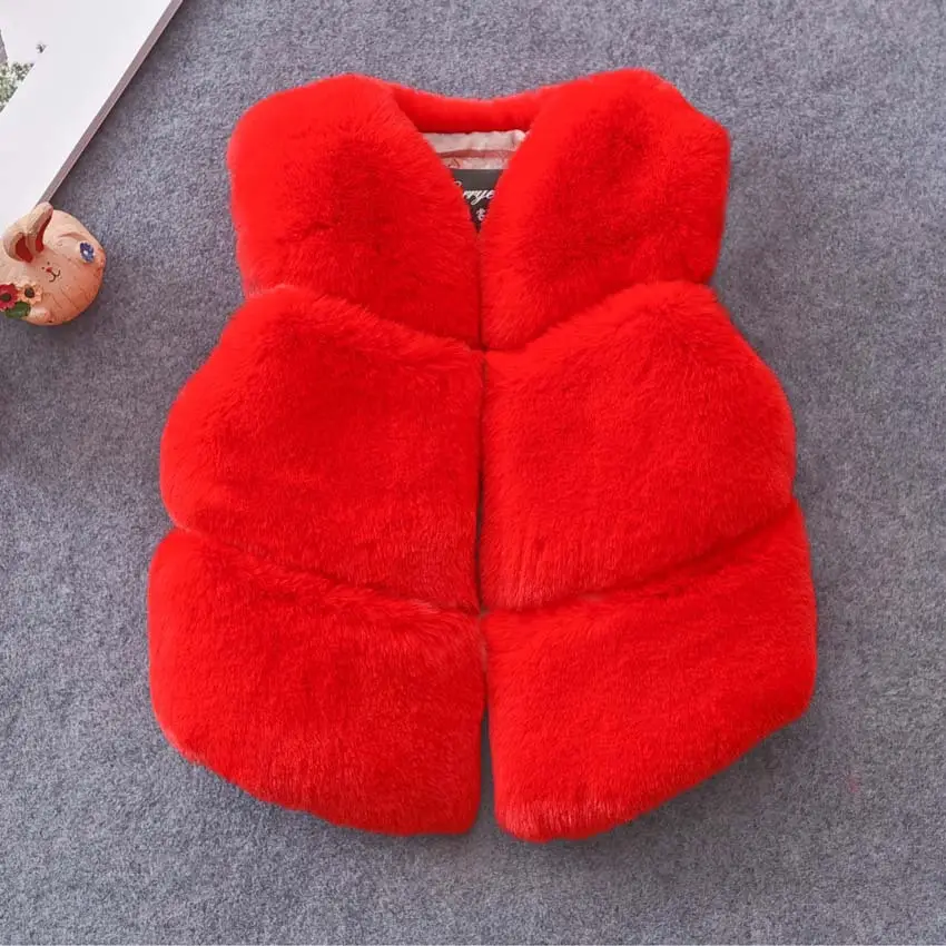 2025 Fur Vest Jacket for Girls Autumn Winter New - Image 12