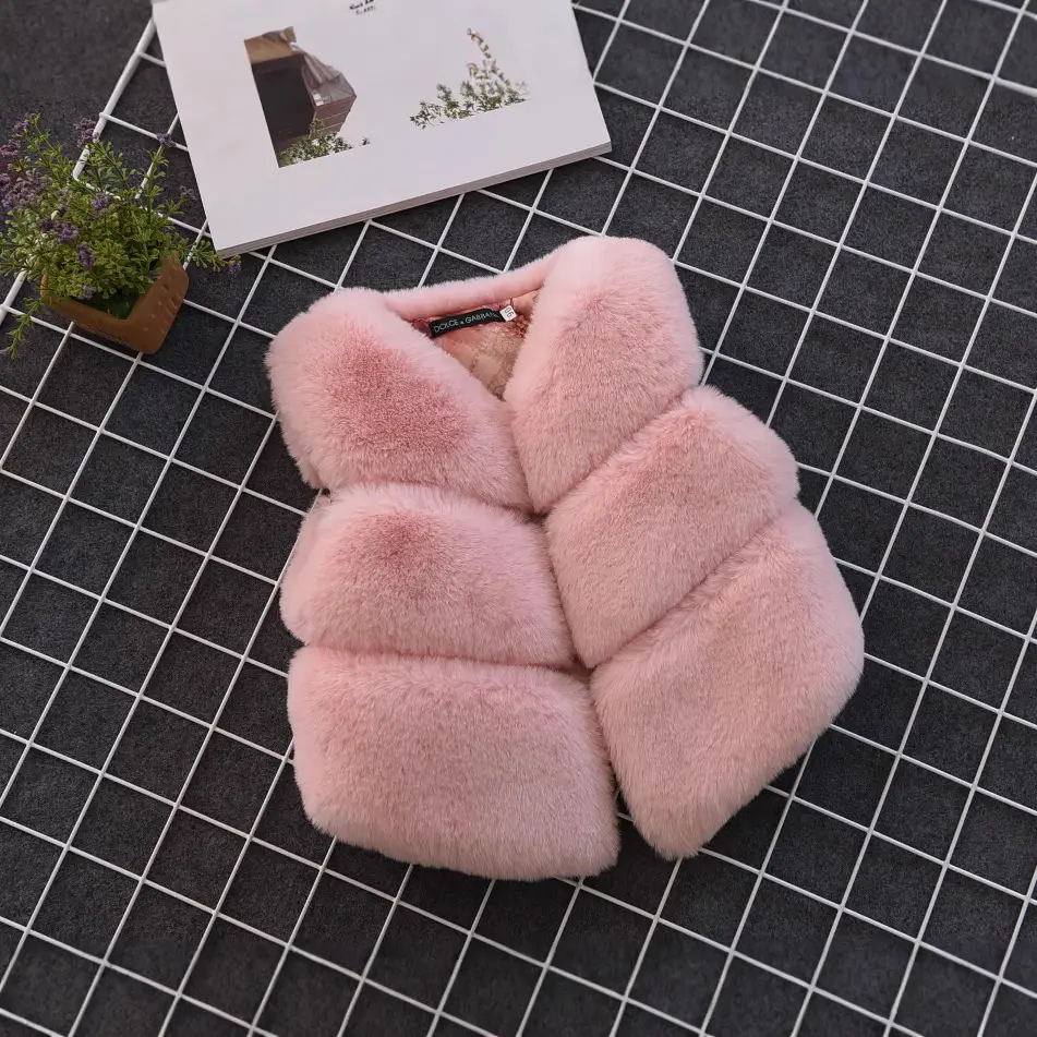 2025 Fur Vest Jacket for Girls Autumn Winter New - Image 14