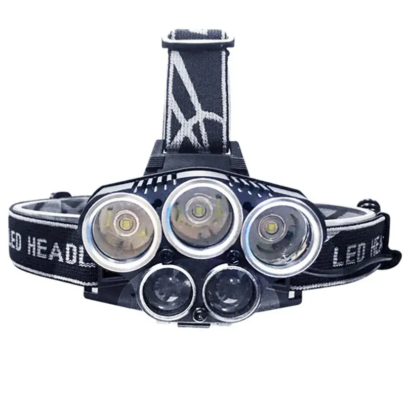 5LED USB Charging Headlight for Outdoor Night Fishing - Image 4