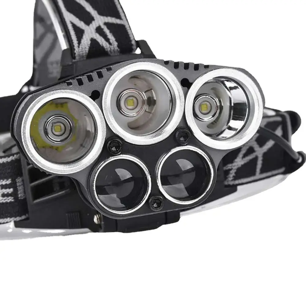 5LED USB Charging Headlight for Outdoor Night Fishing - Image 5