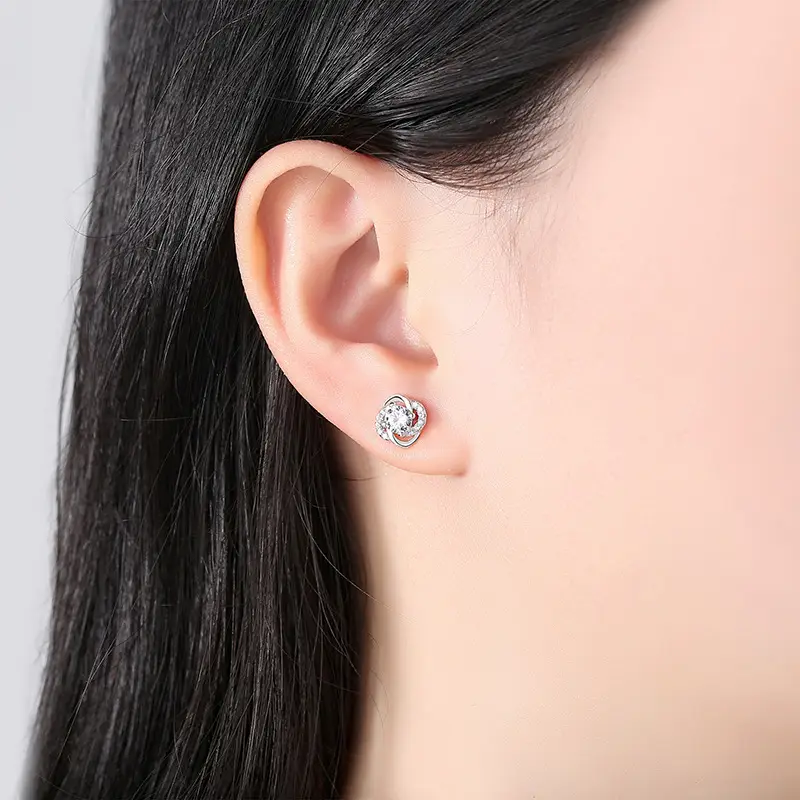 Japanese & Korean Diamond Earrings for Women - Image 8