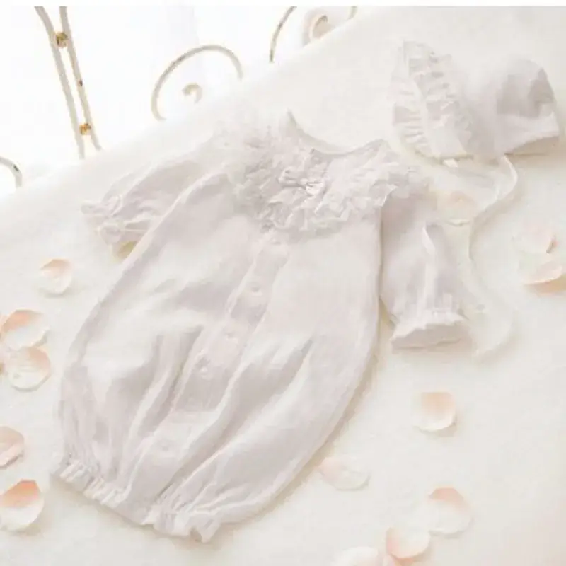 Pink Newborn Siamese Baby Suit Pure Cotton 2017 - Image 2