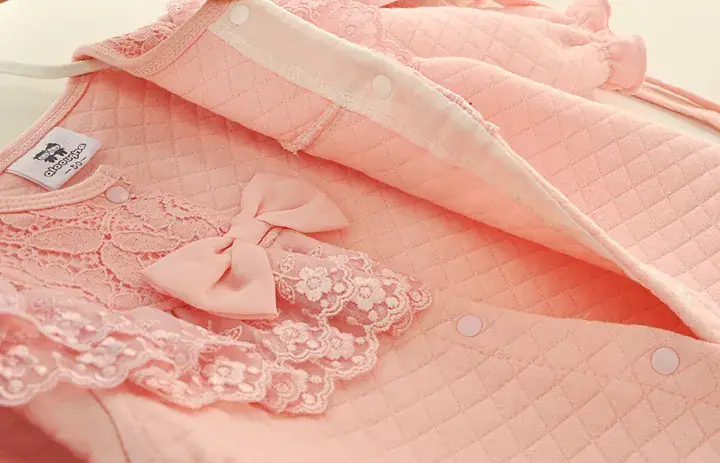 Pink Lace Baby Crawling Set for Newborns — feature 16