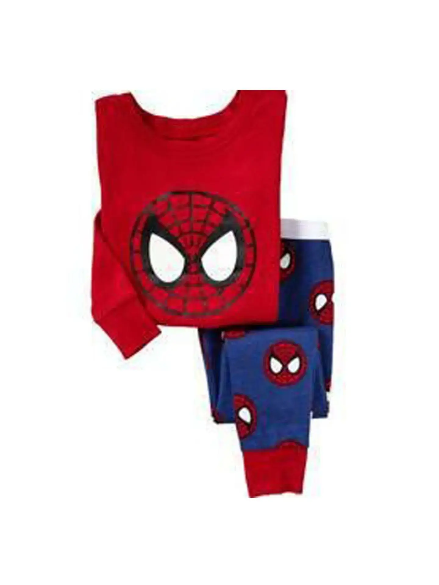Spiderman Baby Cotton Pajamas Red Blue 3-8Y - Image 6
