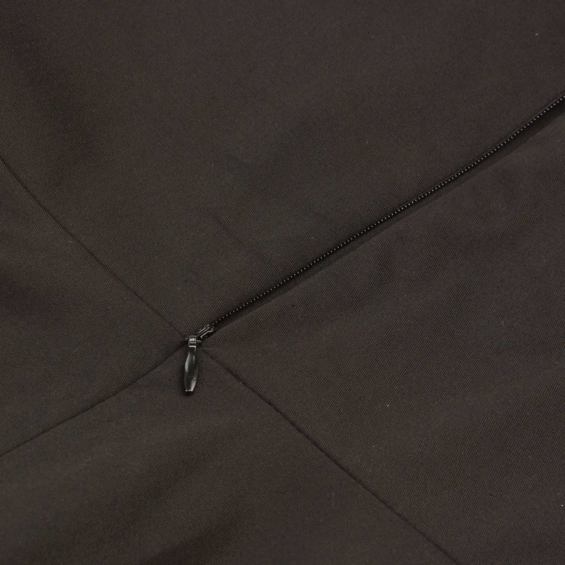 Black A-Line Hepburn Style Dress with Patchwork Design — feature 8