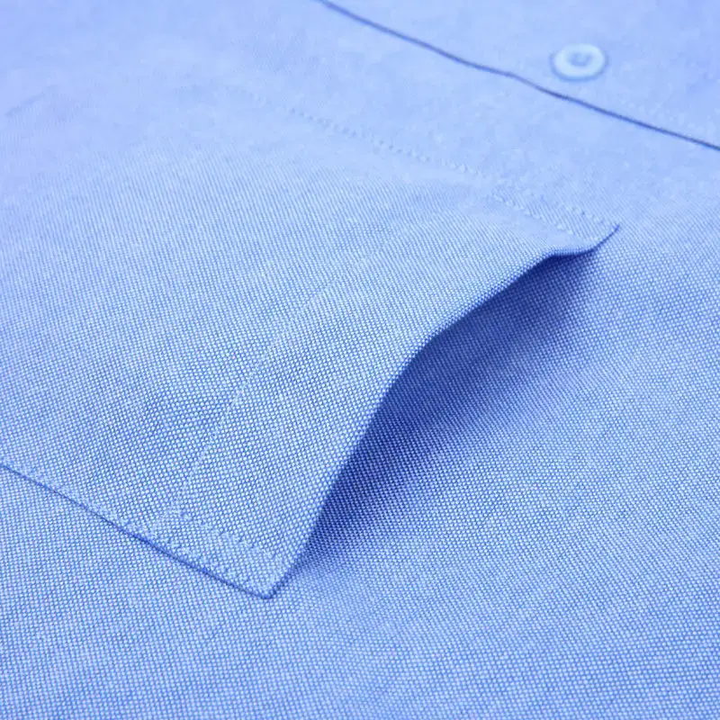 Men's Grey Oxford Shirt Long Sleeve Ironing Free - Image 7