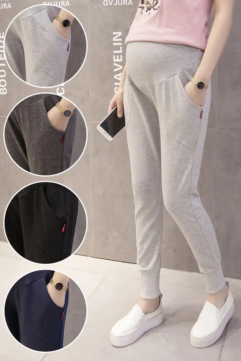 2020 Spring Korean Casual Pregnant Women's Belly Pants - Image 3