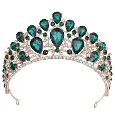 New Rhinestone Bridal Jewelry Set Three-Piece Wedding Crown Necklace Headdress Set — feature 10