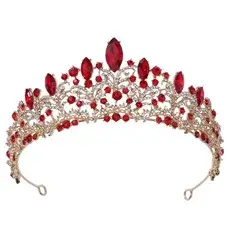 New Rhinestone Bridal Jewelry Set Three-Piece Wedding Crown Necklace Headdress Set — feature 4