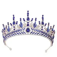 New Rhinestone Bridal Jewelry Set Three-Piece Wedding Crown Necklace Headdress Set — feature 5