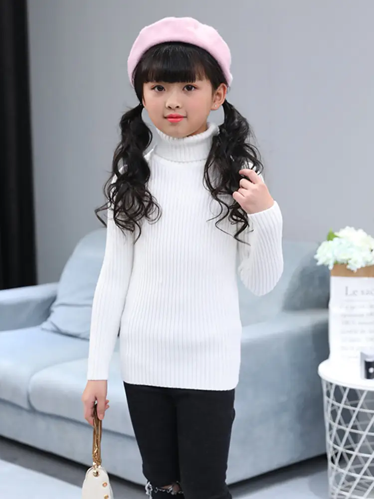 Pink Turtleneck Sweater for Girls Medium Large - Image 72