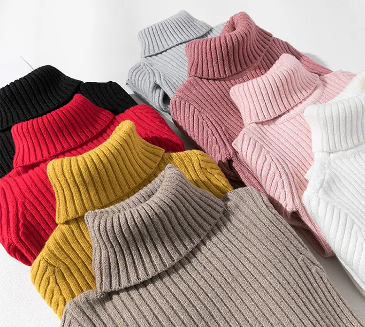 Pink Turtleneck Sweater for Girls Medium Large — feature 11