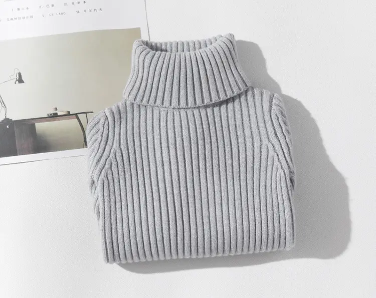 Pink Turtleneck Sweater for Girls Medium Large — feature 9