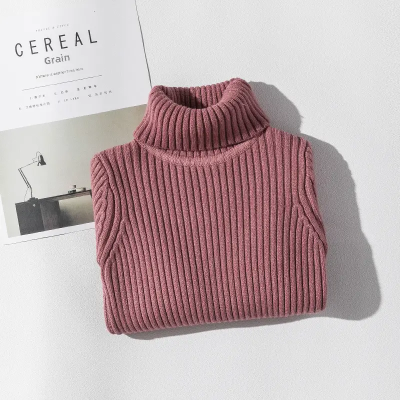 Pink Turtleneck Sweater for Girls Medium Large - Image 14