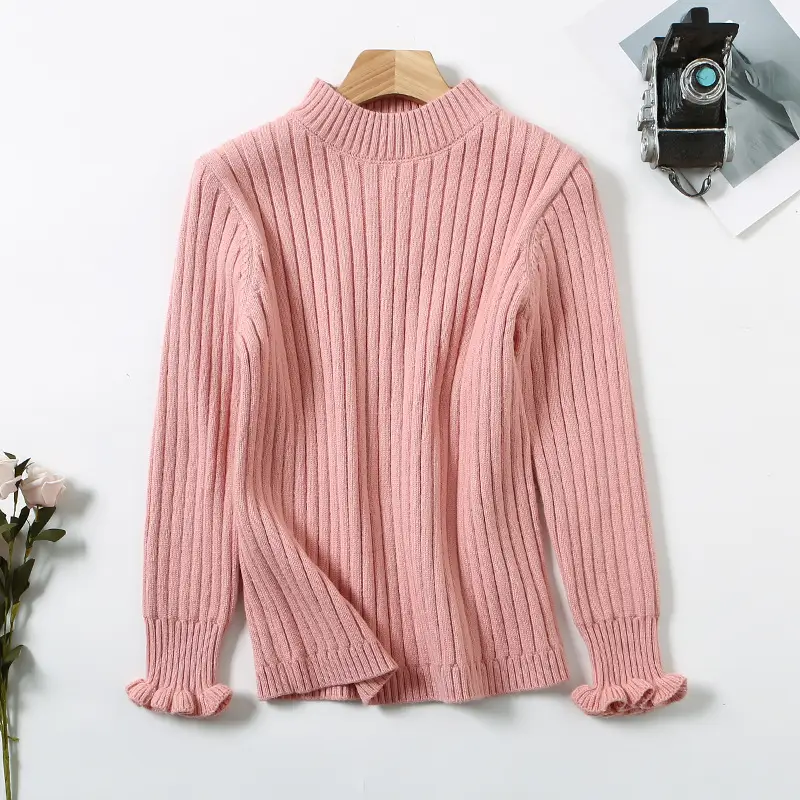 Pink Turtleneck Sweater for Girls Medium Large - Image 27