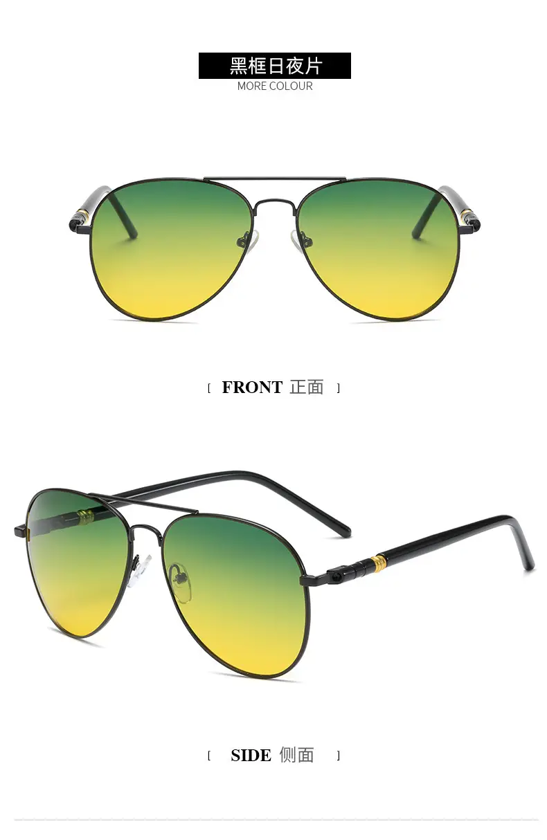 Polarized Sunglasses Anti-UV Gray Classic Retro - Image 12