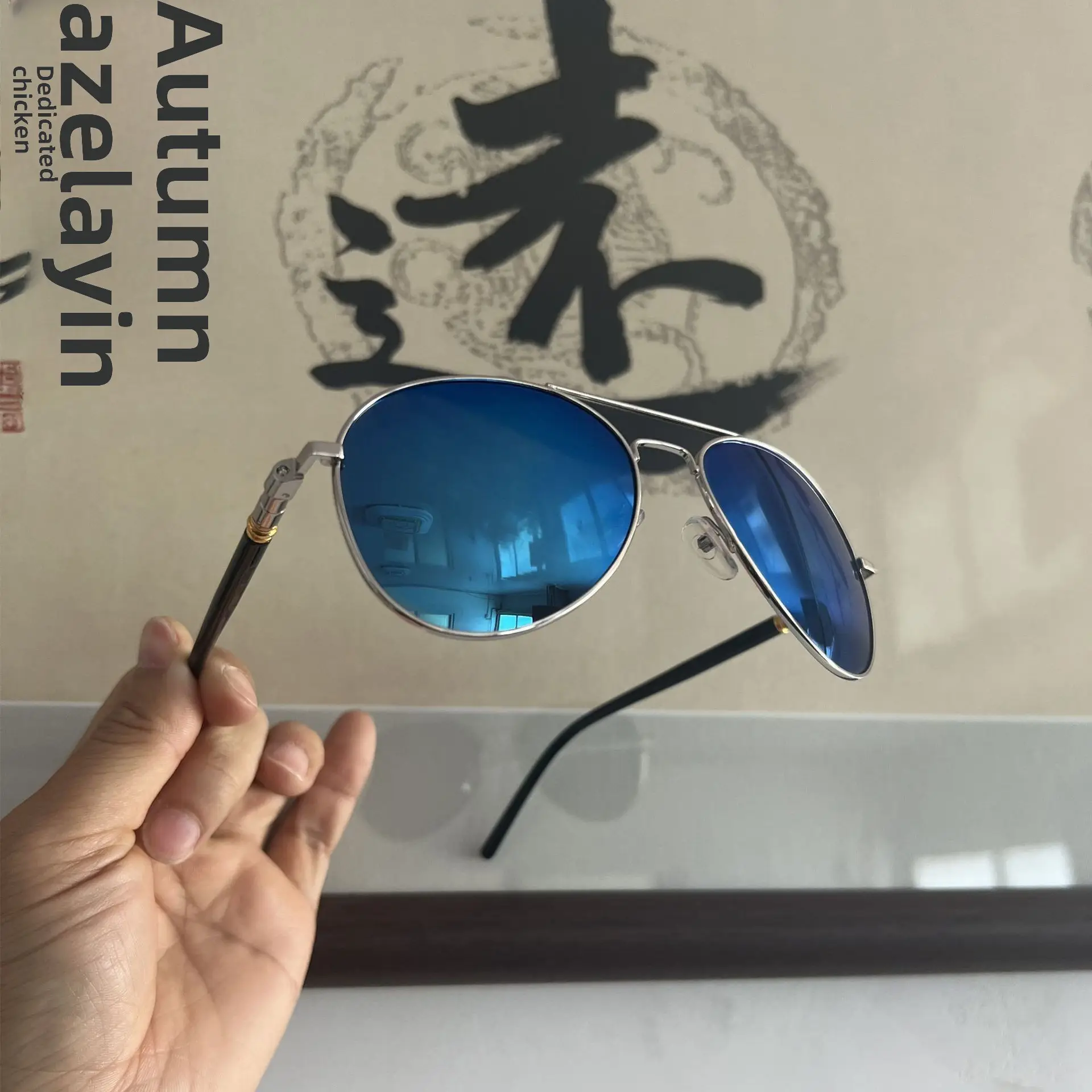 Polarized Sunglasses Anti-UV Gray Classic Retro - Image 5