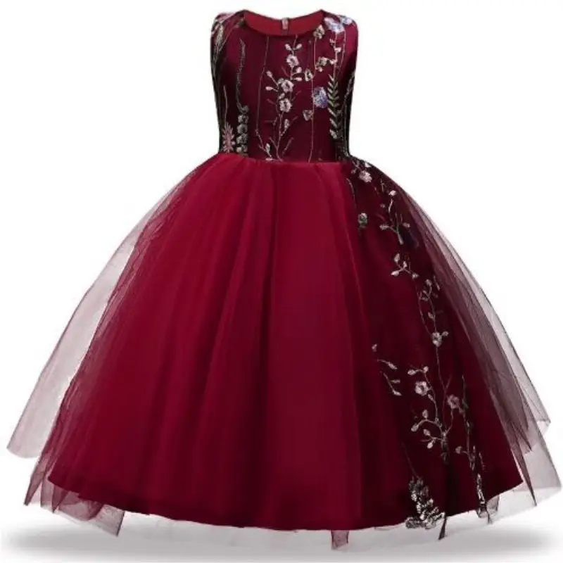 Blue Princess Tulle Evening Dress for Girls Large
