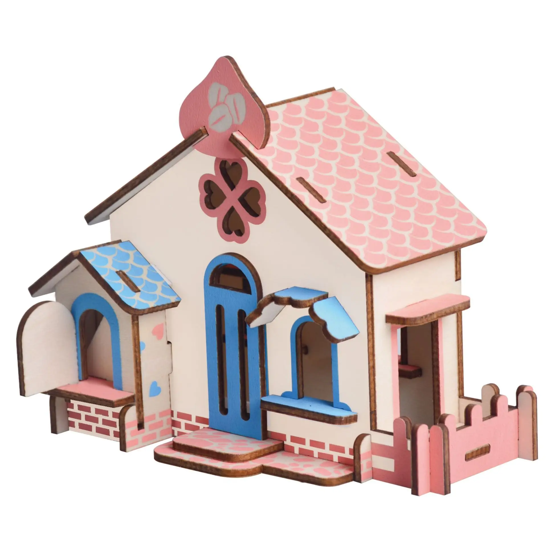 3D Wooden Puzzle Toy House for Kids Educational Assembly - Image 11
