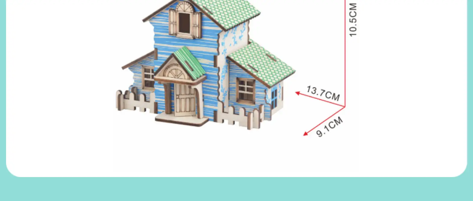 3D Wooden Puzzle Toy House for Kids Educational Assembly — feature 11