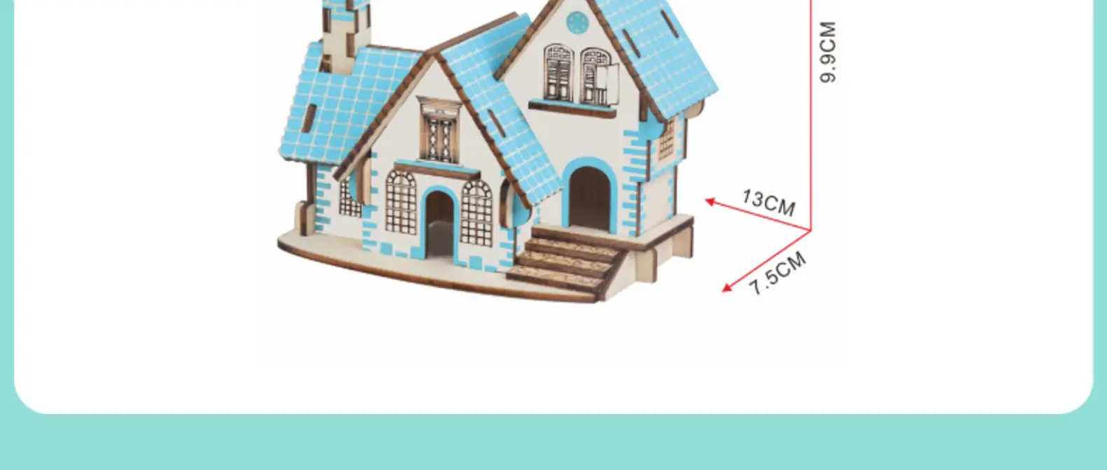 3D Wooden Puzzle Toy House for Kids Educational Assembly — feature 13