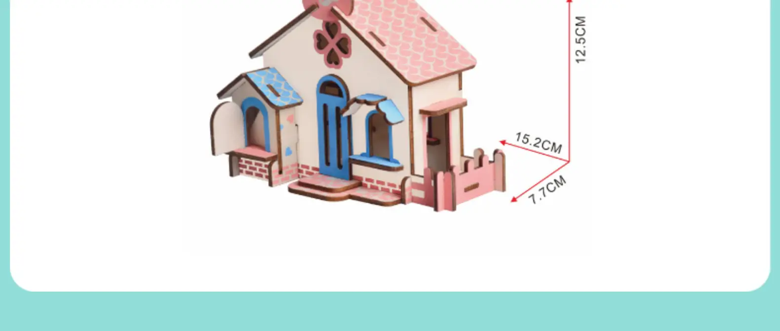 3D Wooden Puzzle Toy House for Kids Educational Assembly — feature 15