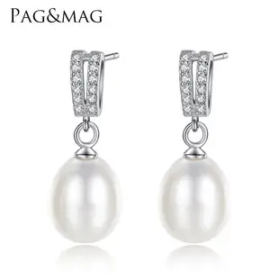 Korean Freshwater Pearl Disc Earrings 925 Silver — feature 4