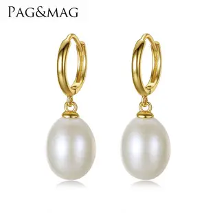 Korean Freshwater Pearl Disc Earrings 925 Silver — feature 6