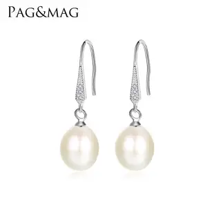 Korean Freshwater Pearl Disc Earrings 925 Silver — feature 9