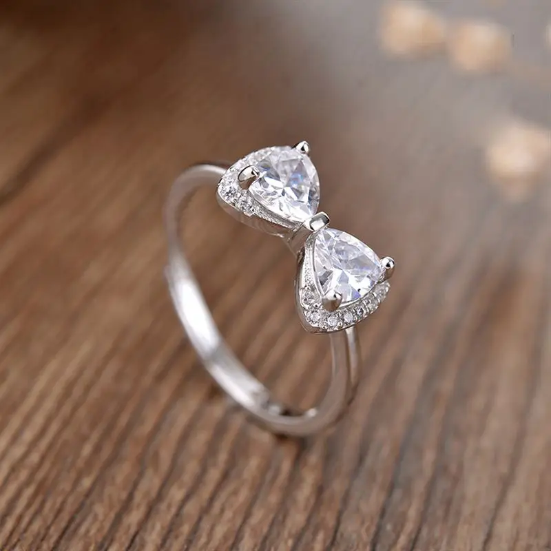 Elegant Bow Crystal Ring for Women Rose Gold - Image 5