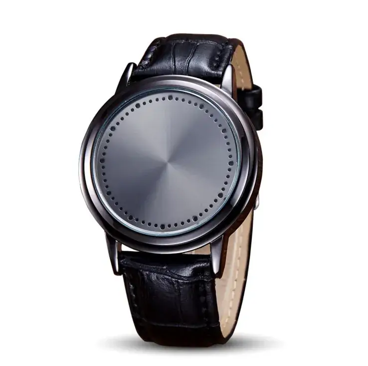 Islamic Tree Design Quartz Watch for Men Women Gold Leather Band - Image 2