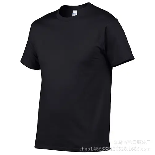 Gray Cotton Round Neck T-Shirt 150g - Image 11