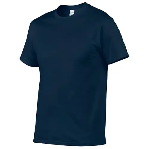 Gray Cotton Round Neck T-Shirt 150g - Image 12