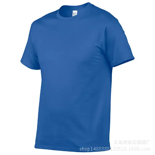 Gray Cotton Round Neck T-Shirt 150g - Image 13