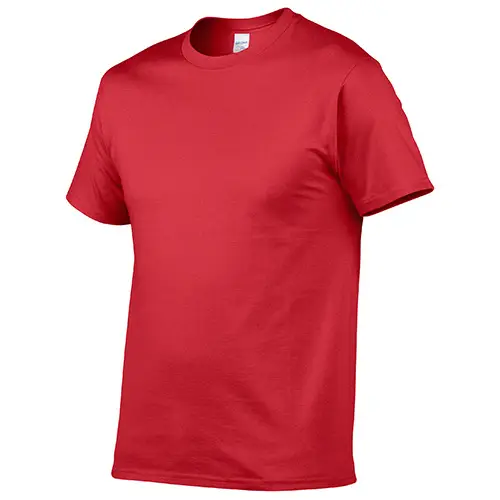 Gray Cotton Round Neck T-Shirt 150g - Image 18