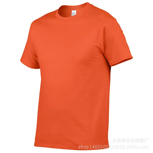 Gray Cotton Round Neck T-Shirt 150g - Image 19