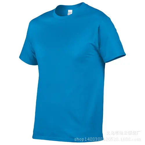 Gray Cotton Round Neck T-Shirt 150g - Image 9