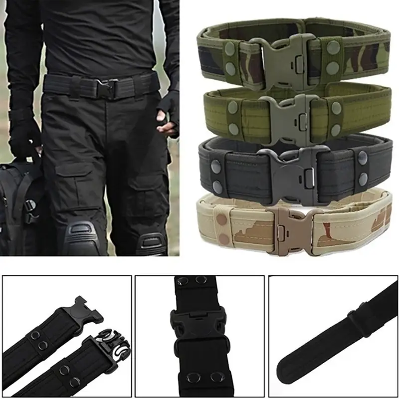 Camouflage Tactical Belt Canvas Military Training Belt - Image 6